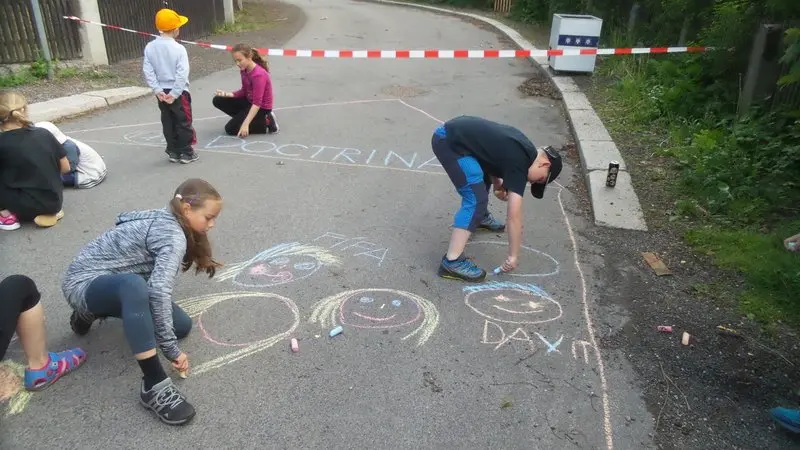 Malování se třeťáky