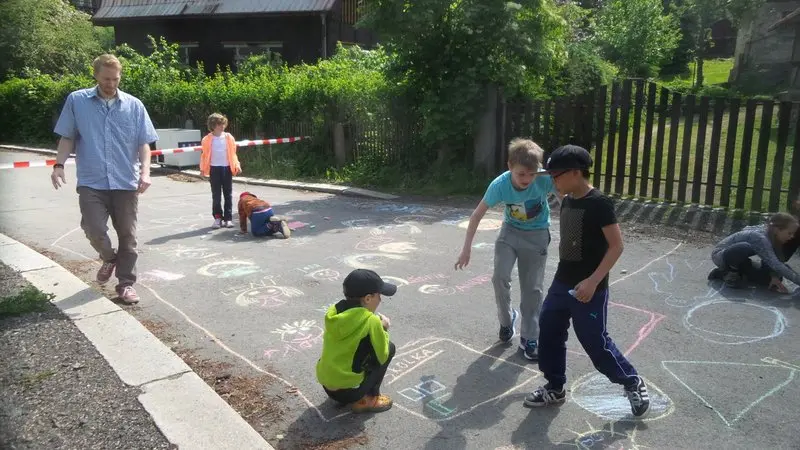 Malování se třeťáky
