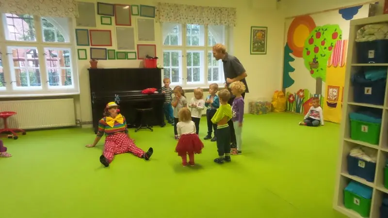 Klaun Kvítko přišel do školky