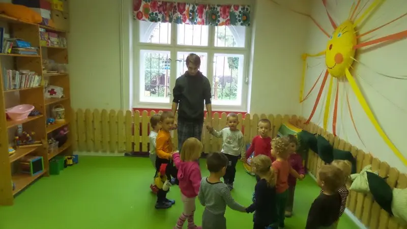 Klaun Kvítko přišel do školky