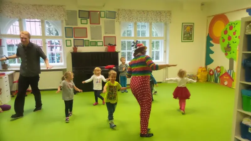Klaun Kvítko přišel do školky